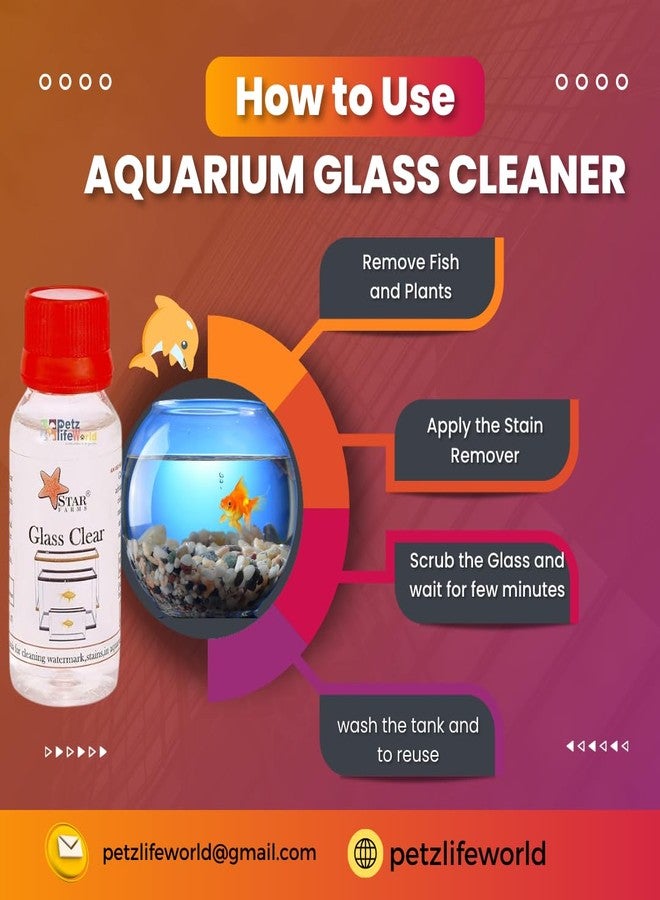 VAYINATO® Aquarium (Pack of 2) Fish Tank Cleaner Hard Water White Lime Scale Remover-60ml*2 | for Aquarium Use Only by Petzlifeworld - Image 3